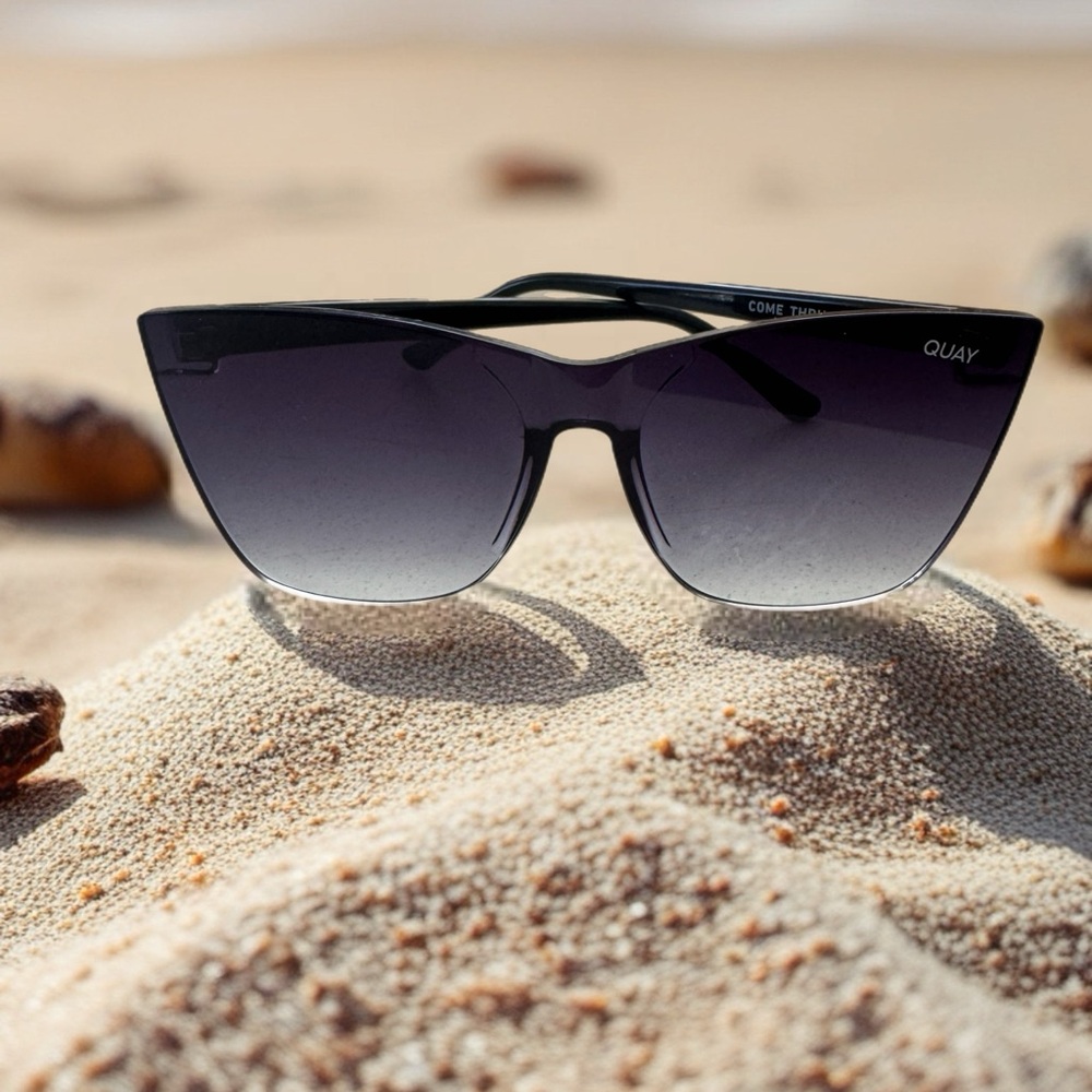 Quay Australia Gradient Black Cat-Eye Sunglasses